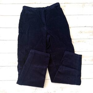 Women’s Size 6 Navy Blue Corduroy High Waisted Slacks Fargo Clothing & Supply Co